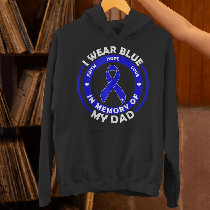 I Wear Blue In Memory Of My Dad Colon Cancer Awareness Unisex Hoodie I Wear Blue In Memory Of My Dad Colon Cancer Awareness Unisex Hoodie