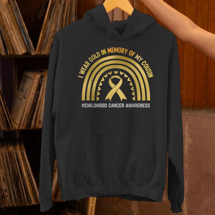 I Wear Gold In Memory Of My Cousin Unisex Hoodie