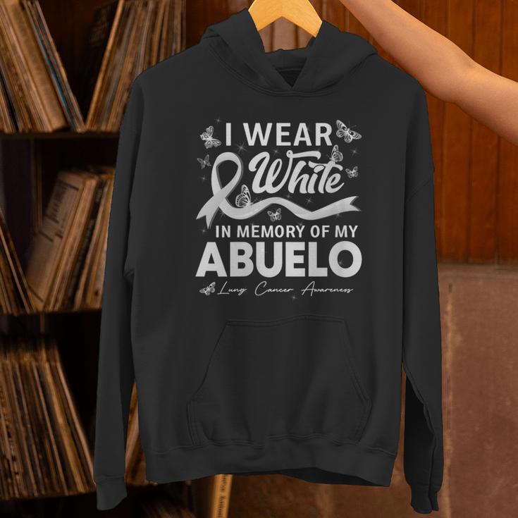 I Wear In Memory Of My Abuelo Lung Cancer Unisex Hoodie I Wear In Memory Of My Abuelo Lung Cancer Unisex Hoodie