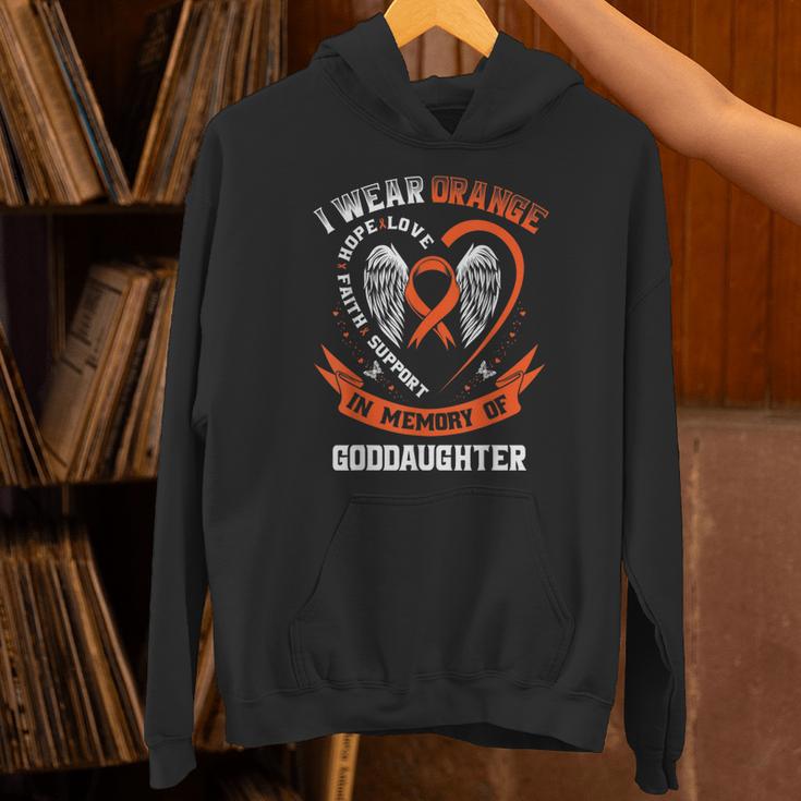 I Wear Orange In Memory Of My Goddaughter Leukemia Cancer Unisex Hoodie I Wear Orange In Memory Of My Goddaughter Leukemia Cancer Unisex Hoodie