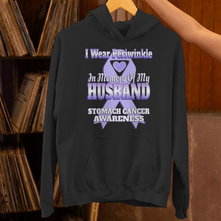 I Wear Periwinkle In Memory Of My Husband Stomach Cancer Unisex Hoodie