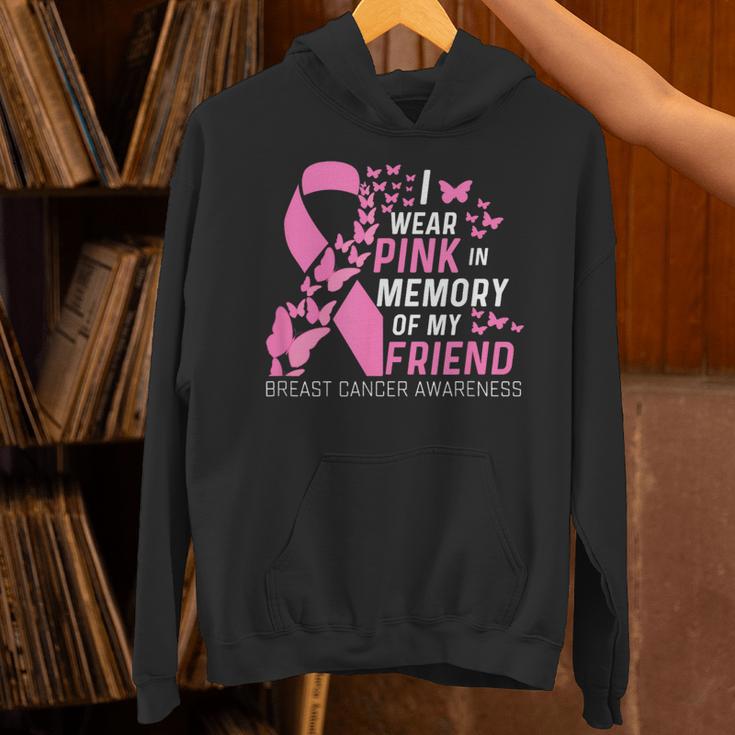 I Wear Pink In Memory Of My Friend Breast Cancer Awareness Unisex Hoodie I Wear Pink In Memory Of My Friend Breast Cancer Awareness Unisex Hoodie