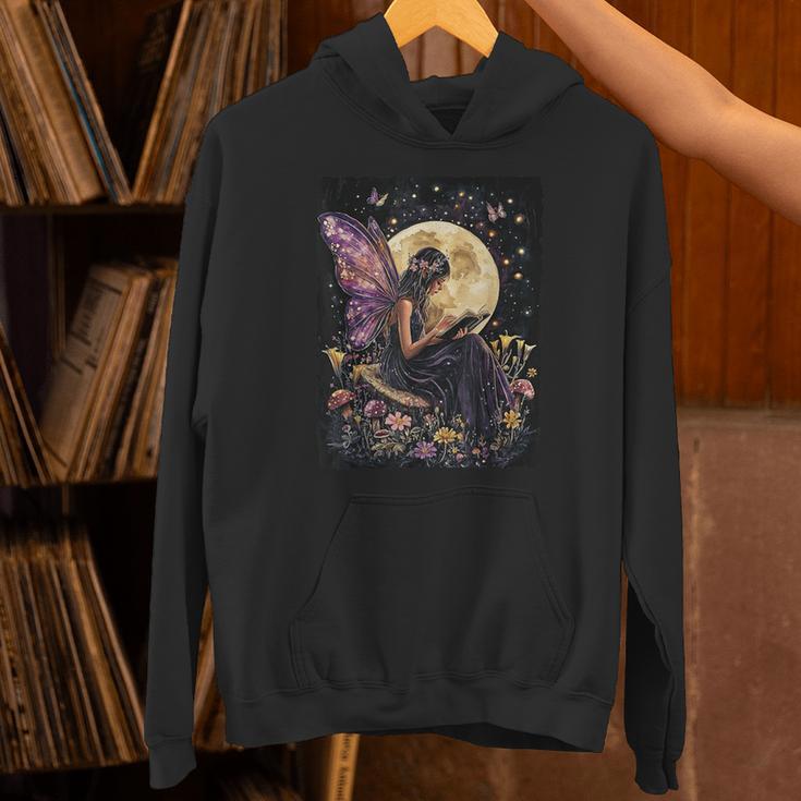 Whimsical Book Fairy Reading Bookish Fairycore Unisex Hoodie