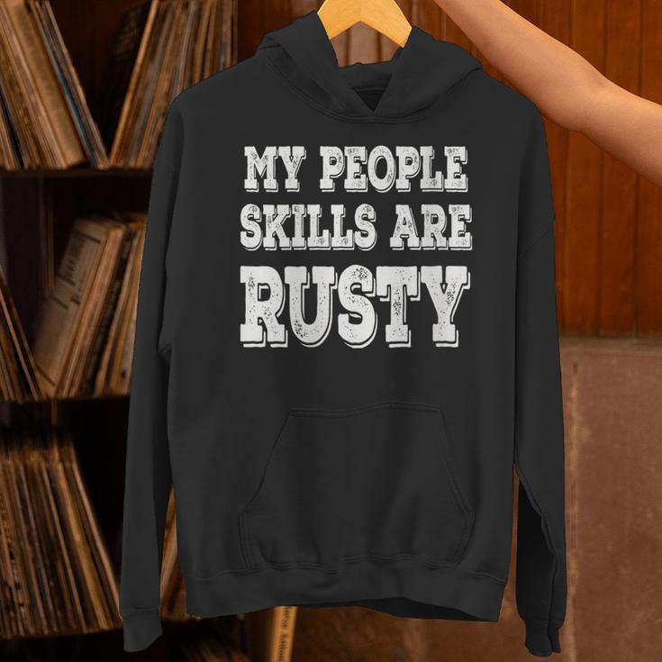 Women's My People Skills Are Rusty Introvert SPN Moments Unisex Hoodie