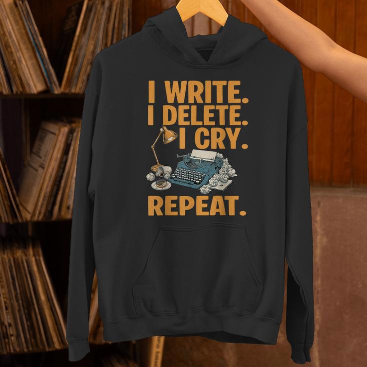I Write Book Writer Author Book Writing Novelist Unisex Hoodie