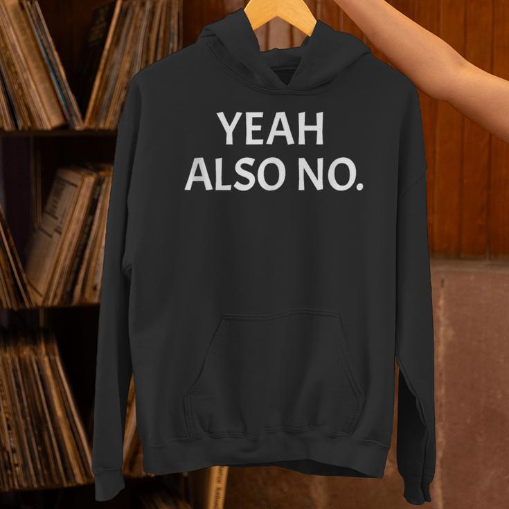 Yeah Also No Sarcastic Embarrassing Introvert Jokes Unisex Hoodie