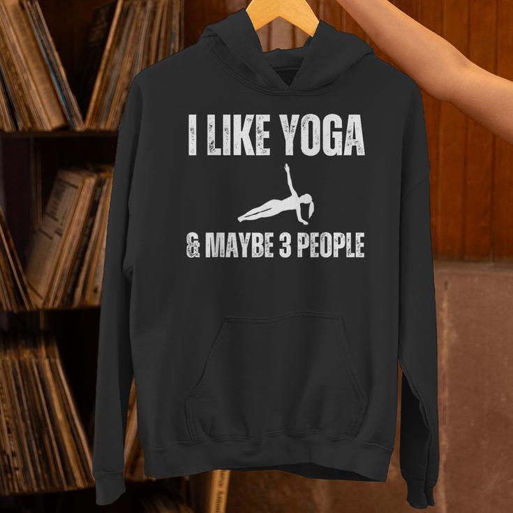 I Like Yoga And Maybe 3 People Introvert Namaste Unisex Hoodie I Like Yoga And Maybe 3 People Introvert Namaste Unisex Hoodie