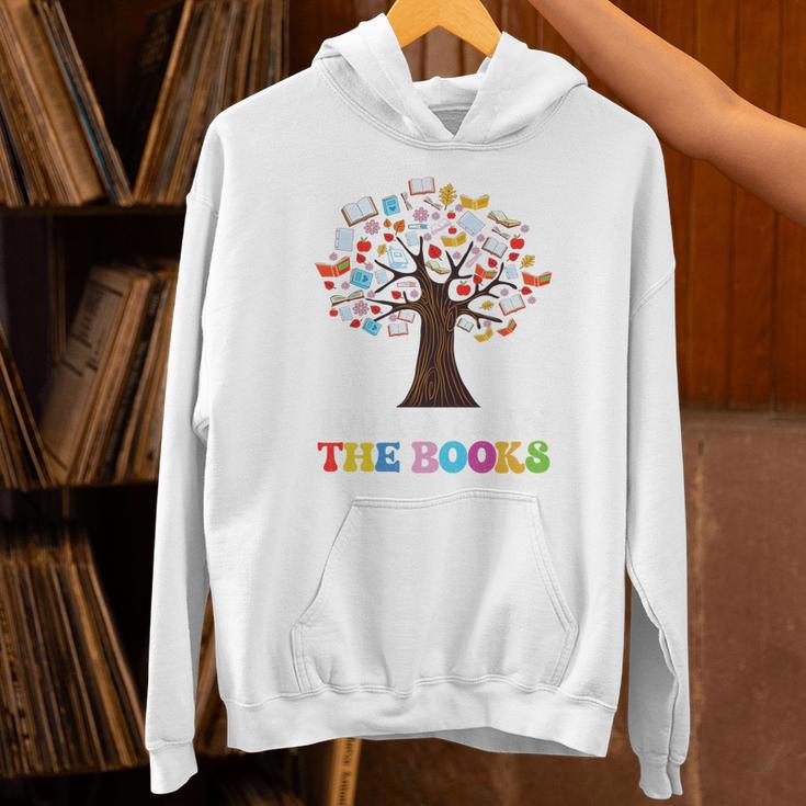 100 Days In The Books Reading Teacher 100th Day Of School Premium Tri-Blend Unisex Hoodie