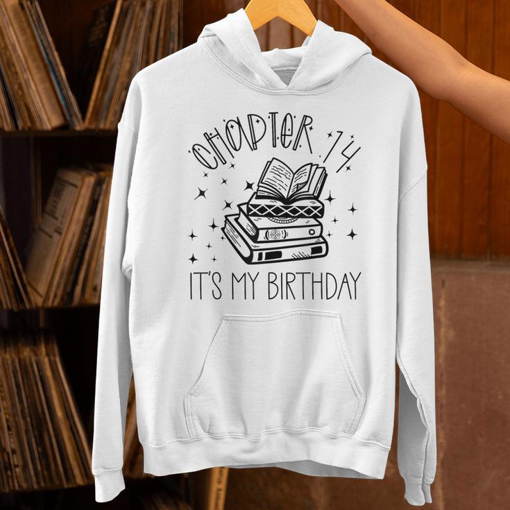 14th Birthday Girls Chapter 14 Its My Birthday Book Lover Unisex Hoodie