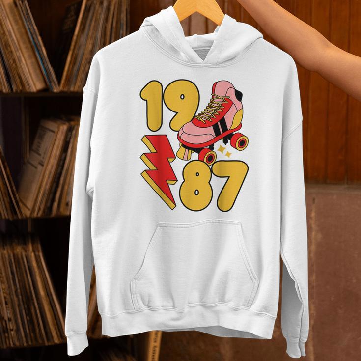 1987 Retro Roller Skate Vintage 80s Nostalgia Collector Unisex Hoodie