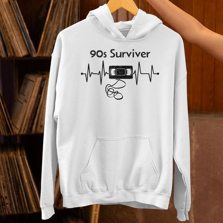 90s Survivor Retro Nostalgia Vintage Throwback Unisex Hoodie
