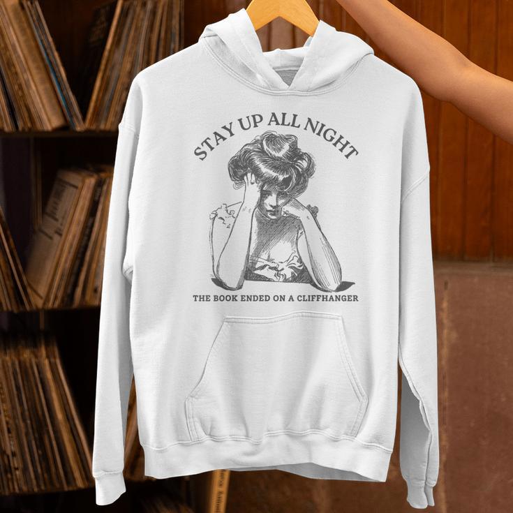 The Book Ended On a Cliffhanger Cute Book Lover Teach Unisex Hoodie