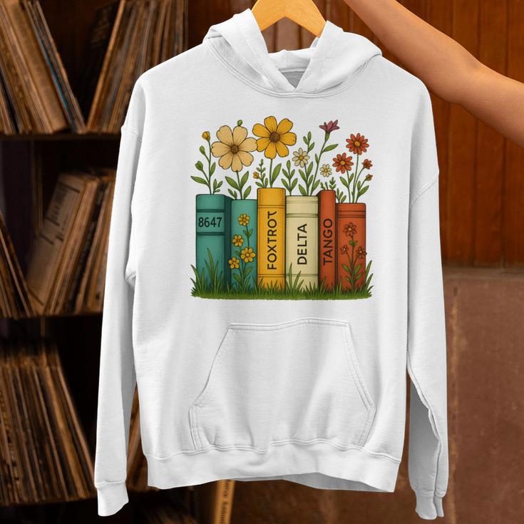 Book Flower 8647 Foxtrots Deltas Tangos Unisex Hoodie