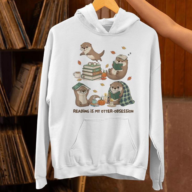 Book Lover Bookish Bookworm Reading Is My Otter-Obsession Unisex Hoodie Book Lover Bookish Bookworm Reading Is My Otter-Obsession Unisex Hoodie