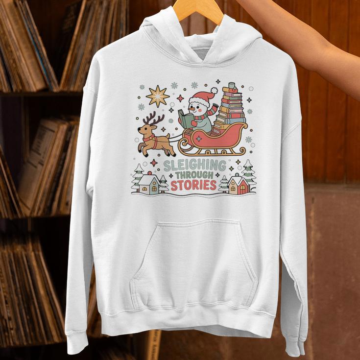 Book Lovers Winter Sleighing Through Stories Tee Premium Tri-Blend Unisex Hoodie Book Lovers Winter Sleighing Through Stories Tee Premium Tri-Blend Unisex Hoodie