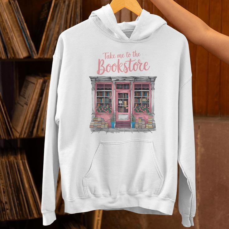Take Me To The Book Store Librarians Valentine's Day Premium Unisex Hoodie