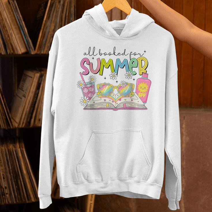 All Booked For Summer Reading Beach Floral Bookish Book Girl Unisex Hoodie