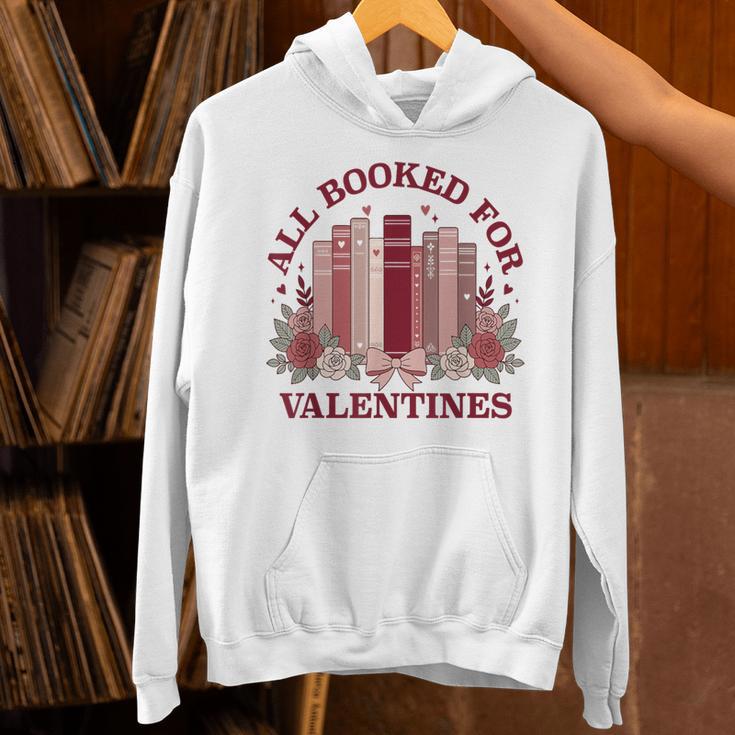 All Booked For Valentines Day Bookish Readers Book Lovers Unisex Hoodie