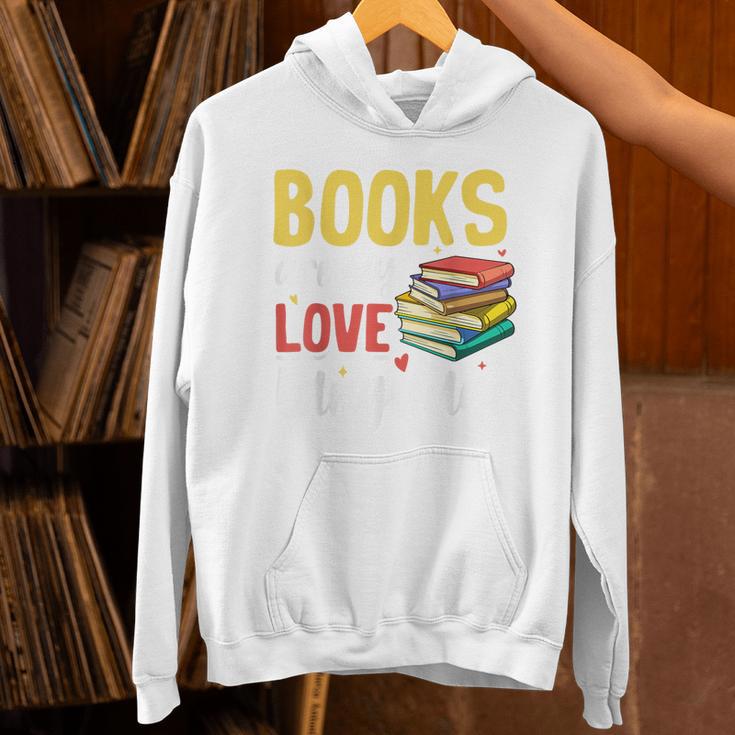 Books Are My Love Language Stack Unisex Hoodie
