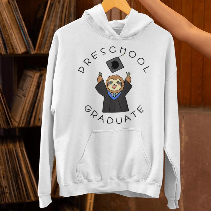 Boys Girls Preschool Graduate Sloth Graduation Cap Unisex Hoodie
