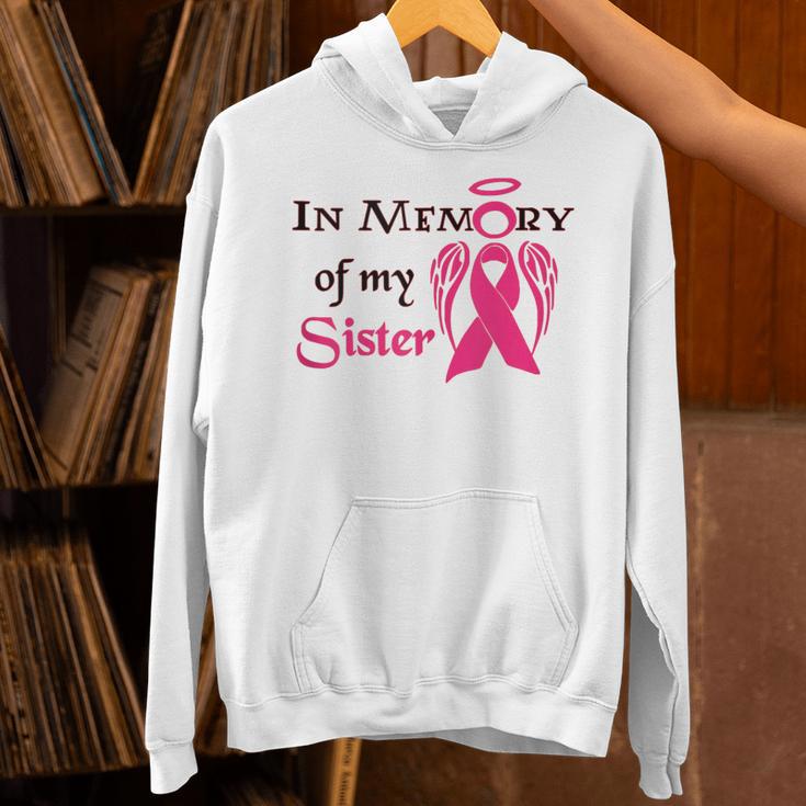 Breast Cancer Walk In Memory Of My Sister Unisex Hoodie