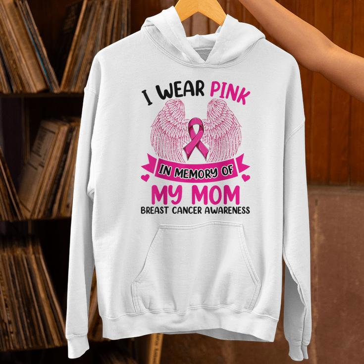 Breast Cancer Wings Shirt I Wear Pink In Memory Of My Mom Unisex Hoodie Breast Cancer Wings Shirt I Wear Pink In Memory Of My Mom Unisex Hoodie
