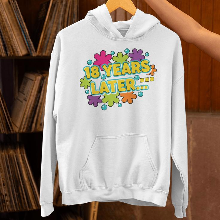 Cartoons Retro 18 Years Later Groovy Pop Art Nostalgia Premium Tri-Blend Unisex Hoodie