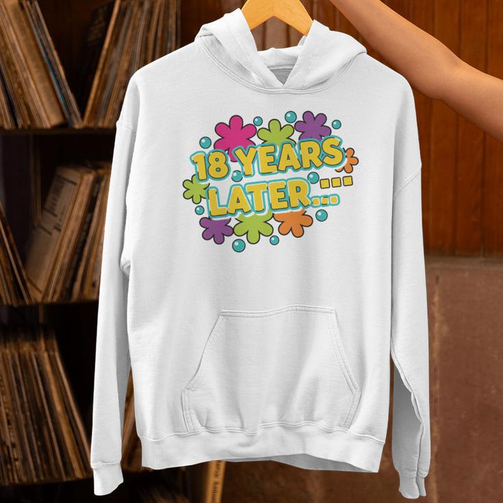 Cartoons Retro 18 Years Later Groovy Pop Art Nostalgia Unisex Hoodie