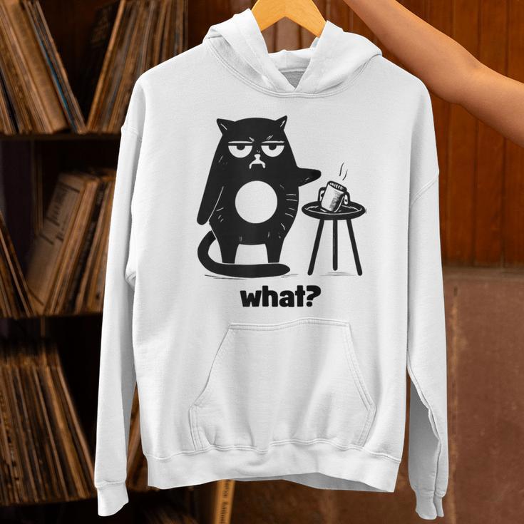 Cat What Humor Introvert Anti-Social Unisex Hoodie Cat What Humor Introvert Anti-Social Unisex Hoodie