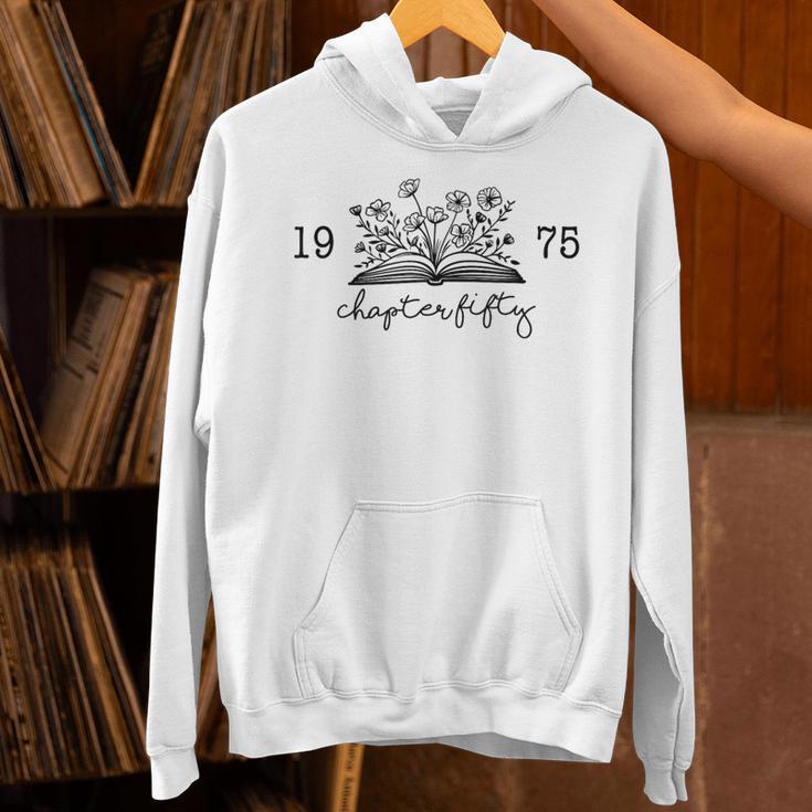Chapter Fifty 50 Cute 50th 1975 Birthday Book Lovers Unisex Hoodie Chapter Fifty 50 Cute 50th 1975 Birthday Book Lovers Unisex Hoodie