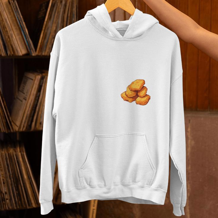 Chicken Nugget Saying Introvert Nuggie Foodie Food Unisex Hoodie