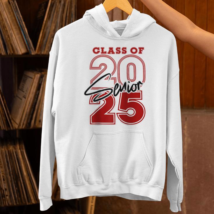 Class Of 2025 Senior 2025 Graduation Red Raglan Baseball Tee Unisex Hoodie