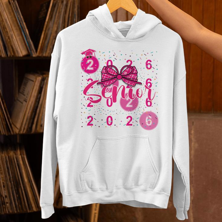 Class Of 2026 Senior Coquette Pink Bow Graduation Family Premium Tri-Blend Unisex Hoodie