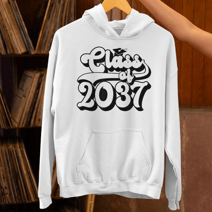Class Of 2037 Senior Retro 2037 Grad Graduate Graduation Unisex Hoodie