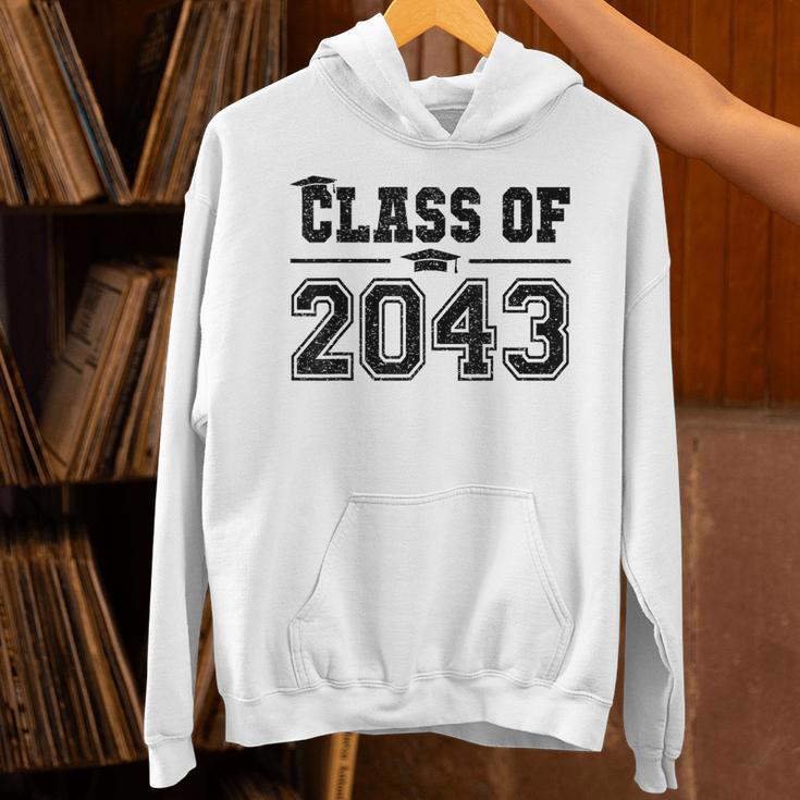 Class Of 2043 Grow With Me Graduation First Day Of School Unisex Hoodie