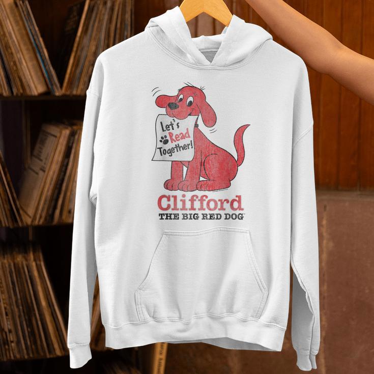 Clifford The Big Red Dog Let's Read Together Vintage Book Unisex Hoodie