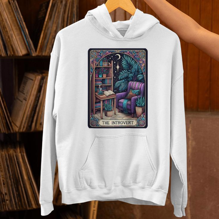 Color Graphic The Introvert Tarot Card Raglan Baseball Tee Unisex Hoodie Color Graphic The Introvert Tarot Card Raglan Baseball Tee Unisex Hoodie
