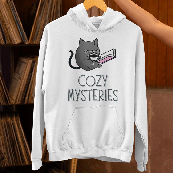 Cozy Mysteries Coffee And Novel For Book Lovers Unisex Hoodie