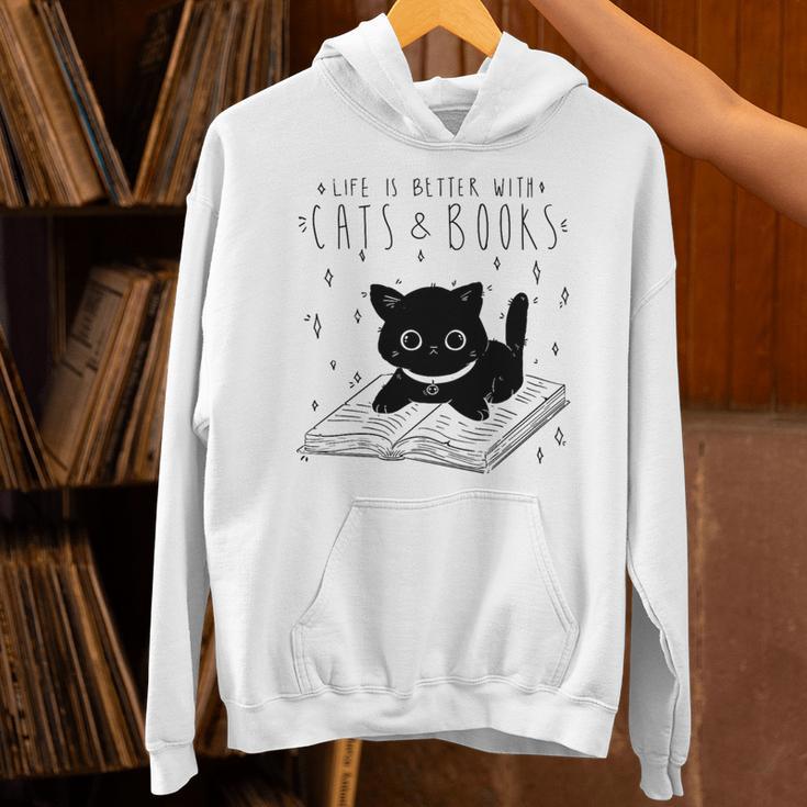 Cute Cats And Books Aesthetic Feline Reader Graphic Premium Tri-Blend Unisex Hoodie Cute Cats And Books Aesthetic Feline Reader Graphic Premium Tri-Blend Unisex Hoodie
