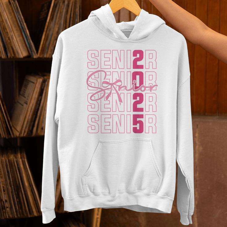 Cute Girls Women Class 2025 Graduation Senior Coquette Bow Unisex Hoodie