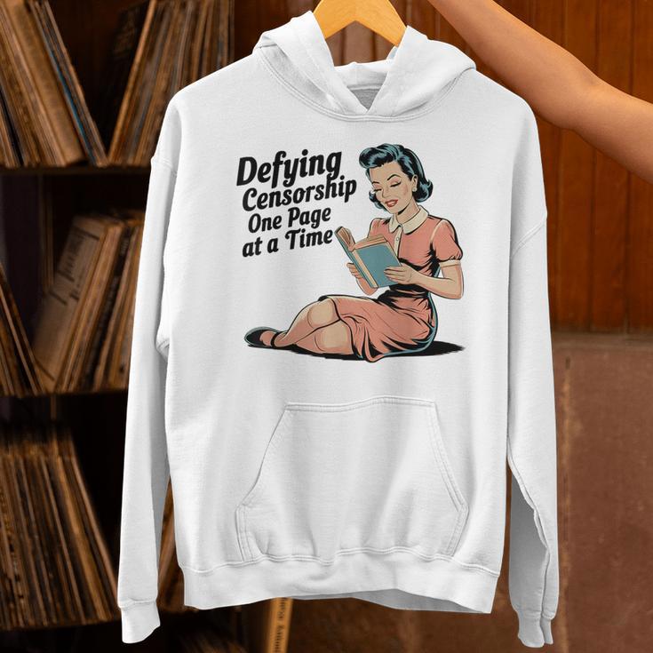 Defying Censorship One Page At a Time Read Banned Books Unisex Hoodie Defying Censorship One Page At a Time Read Banned Books Unisex Hoodie