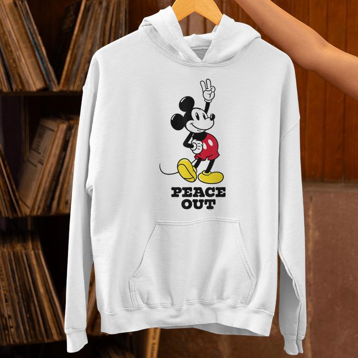 Disney Mickey Mouse Peace Out Totally Retro Graduation Unisex Hoodie