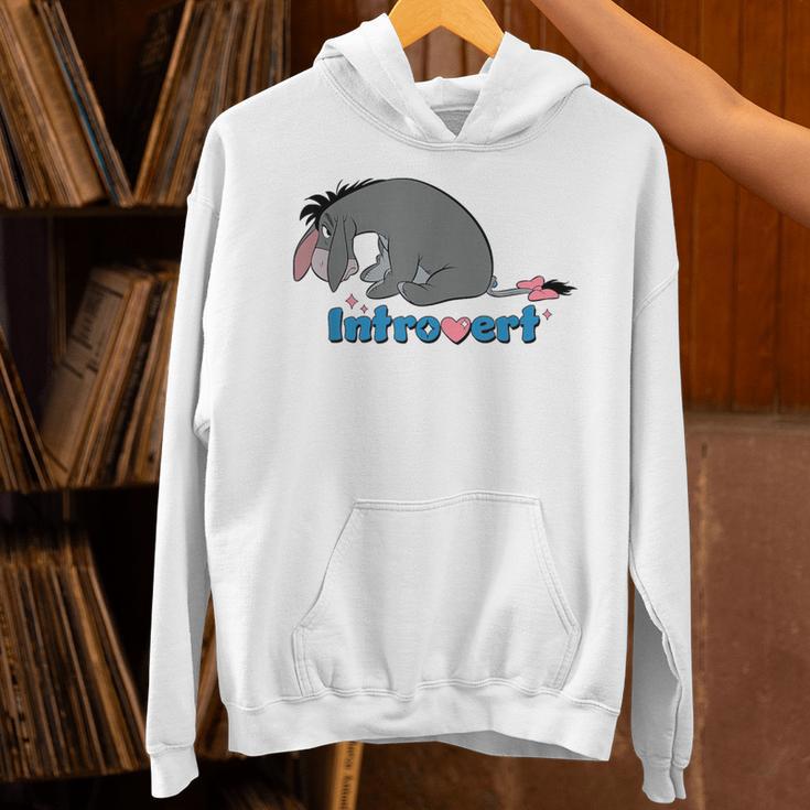 Disney Winnie The Pooh Introvert Eeyore Logo Unisex Hoodie
