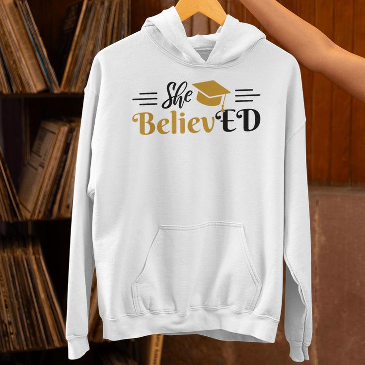 Doctor Of Education She BelievED EdD Graduation Unisex Hoodie