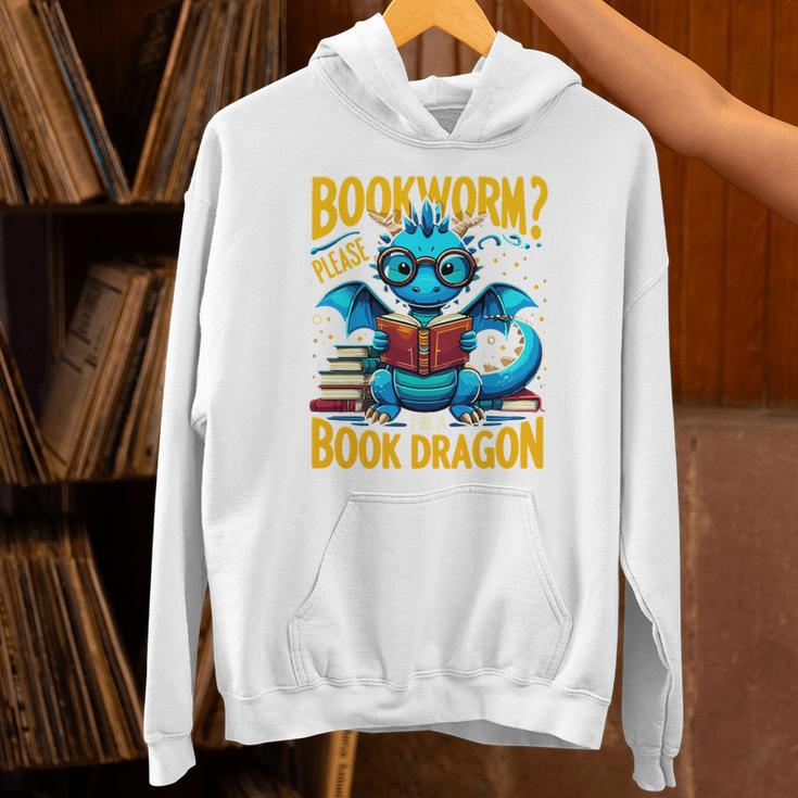 Dragon Bookworm Please I'm A Book Dragon Unisex Hoodie
