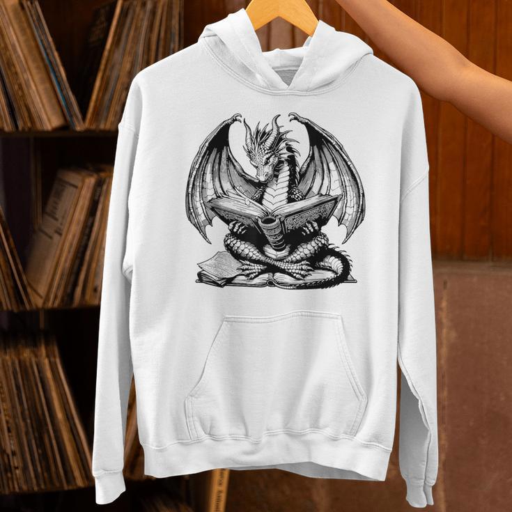Dragon Reading Book Bookworm Books Dragon Lover Learning Unisex Hoodie Dragon Reading Book Bookworm Books Dragon Lover Learning Unisex Hoodie