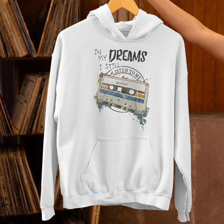 Dreams Of Music Mixtapes Retro Cassette Lifestyle Nostalgia Premium Tri-Blend Unisex Hoodie