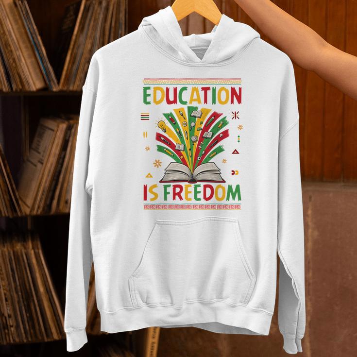 Education Is Freedom Books Lover History Month Unisex Hoodie