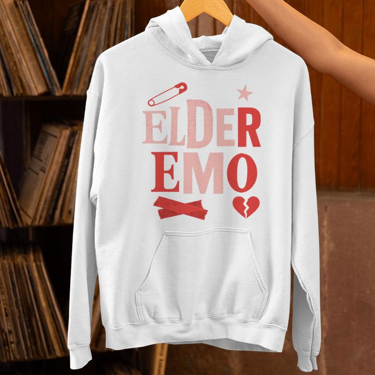 Elder Emo Retro Punk Typography Nostalgia Premium Tri-Blend Unisex Hoodie Elder Emo Retro Punk Typography Nostalgia Premium Tri-Blend Unisex Hoodie