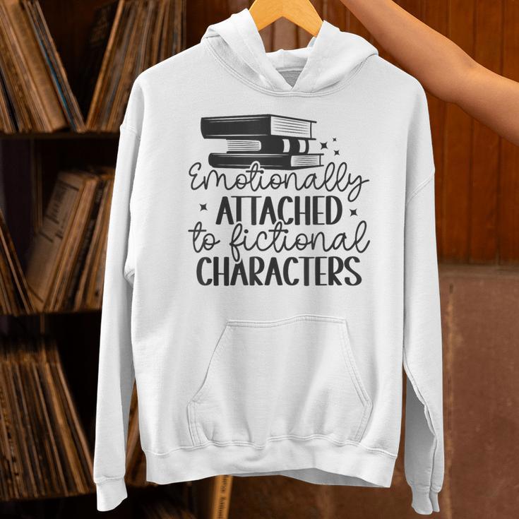 Emotionally Attached To Fictional Characters Banned Books Unisex Hoodie